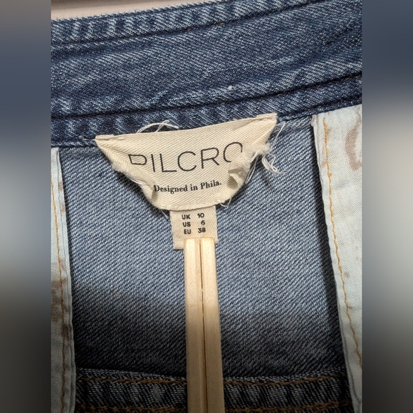 Pilcro Blue Asymmetrical Midi Skirt - Picture 10 of 11